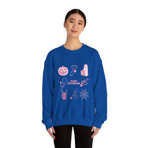 Halloween Stethoscope Graphic Crewneck Sweatshirt Sweatshirt Printify 