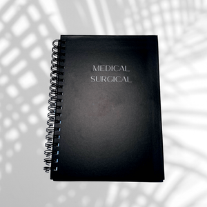 Black Medical Surgical Nursing School Journal Books Aesthetic Nursing Journals 