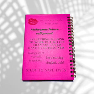 Pink Medical Surgical Nursing School Journal Books Aesthetic Nursing Journals 