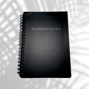 Black Pharmacology Nursing School Journal Books Aesthetic Nursing Journals 