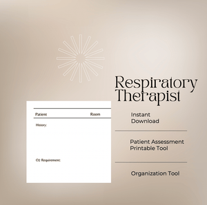 Digital Download Respiratory Therapist Template Digital Artwork Aesthetic Nursing Journals 